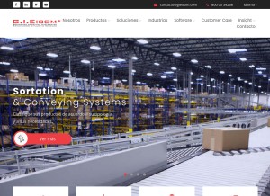 How gieicom.com looks like on a tablet such as an iPad.
