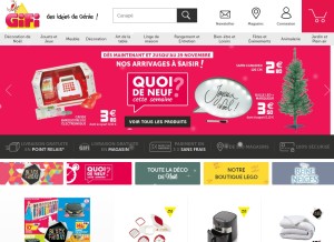 How gifi.fr looks like on a tablet such as an iPad.