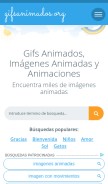 How gifsanimados.org looks like on a mobile device such as an iPhone.