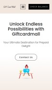 How giftcardmall.me looks like on a mobile device such as an iPhone.