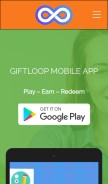 How giftloop.co looks like on a mobile device such as an iPhone.