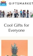How giftsmarket.co looks like on a mobile device such as an iPhone.