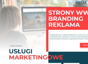 How ginter.pro looks like on a tablet such as an iPad.