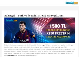 How girisbahsegel.com looks like on a tablet such as an iPad.