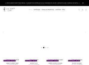 How girlpwrstore.com looks like on a tablet such as an iPad.