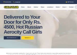 How girlsclub.in looks like on a tablet such as an iPad.