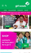 How girlscouts.org looks like on a mobile device such as an iPhone.