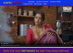 How girlsdelhi.in looks like on a tablet such as an iPad.