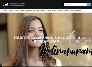 How girlsinindirapuram.com looks like on a tablet such as an iPad.