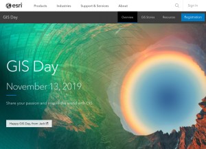 How gisday.com looks like on a tablet such as an iPad.