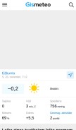 How gismeteo.lv looks like on a mobile device such as an iPhone.