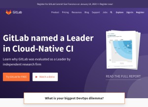 How gitlab.com looks like on a tablet such as an iPad.