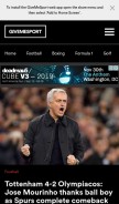 How givemesport.com looks like on a mobile device such as an iPhone.