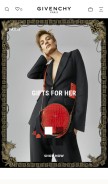 How givenchy.com looks like on a mobile device such as an iPhone.