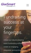 How givesmartfundraising.com looks like on a mobile device such as an iPhone.