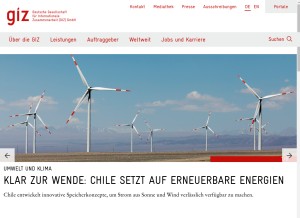 How giz.de looks like on a tablet such as an iPad.