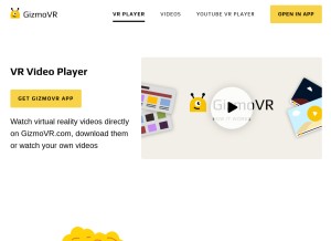How gizmovr.com looks like on a tablet such as an iPad.