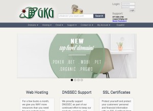How gkg.net looks like on a tablet such as an iPad.