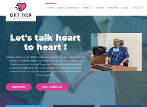 How gktiyer.com looks like on a tablet such as an iPad.
