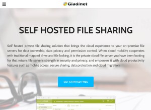 How gladinet.com looks like on a tablet such as an iPad.