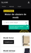 How glami.ro looks like on a mobile device such as an iPhone.