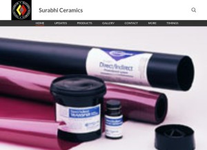 How glasscolors.net looks like on a tablet such as an iPad.