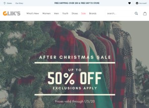 How gliks.com looks like on a tablet such as an iPad.