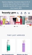 How globalbeautypro.com looks like on a mobile device such as an iPhone.