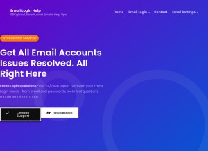 How globalemaillogin.com looks like on a tablet such as an iPad.