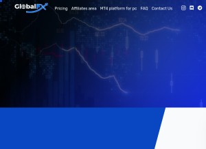 How globalfundingfx.com looks like on a tablet such as an iPad.