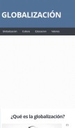 How globalizacion.net looks like on a mobile device such as an iPhone.
