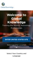 How globalknowledge.com looks like on a mobile device such as an iPhone.