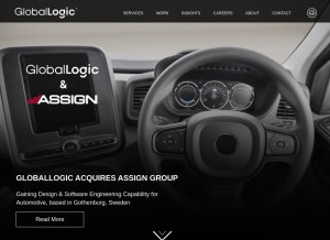 How globallogic.com looks like on a tablet such as an iPad.