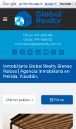 How globalrealty.com.mx looks like on a mobile device such as an iPhone.