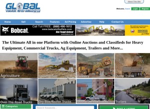 How globaltruckandmachine.com looks like on a tablet such as an iPad.