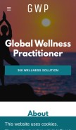 How globalwellnesspractitioner.com looks like on a mobile device such as an iPhone.