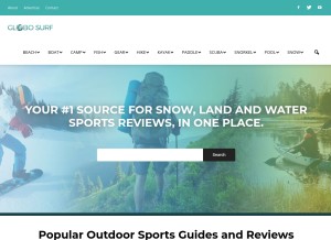 How globosurfer.com looks like on a tablet such as an iPad.