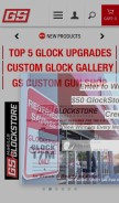How glockstore.com looks like on a mobile device such as an iPhone.