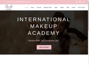 How glossnglass.com looks like on a tablet such as an iPad.