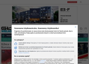 How gloswielkopolski.pl looks like on a tablet such as an iPad.