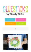 How gluesticksblog.com looks like on a mobile device such as an iPhone.