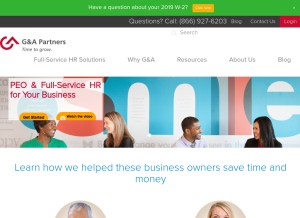 How gnapartners.com looks like on a tablet such as an iPad.