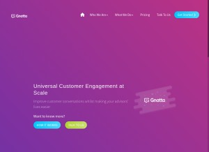 How gnatta.com looks like on a tablet such as an iPad.