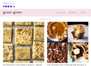 How gnom-gnom.com looks like on a tablet such as an iPad.