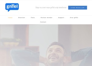 How gntel.nl looks like on a tablet such as an iPad.