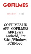 How go-filmes.com looks like on a mobile device such as an iPhone.