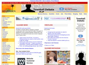 How go-jamaica.com looks like on a tablet such as an iPad.