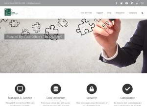 How go2rcg.com looks like on a tablet such as an iPad.