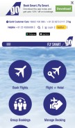 How goair.in looks like on a mobile device such as an iPhone.