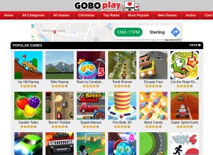 How goboplay.com looks like on a tablet such as an iPad.